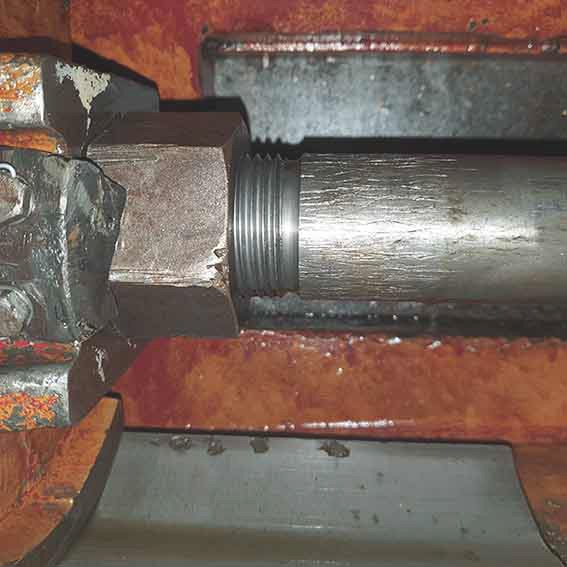 Damage to vacuum pump